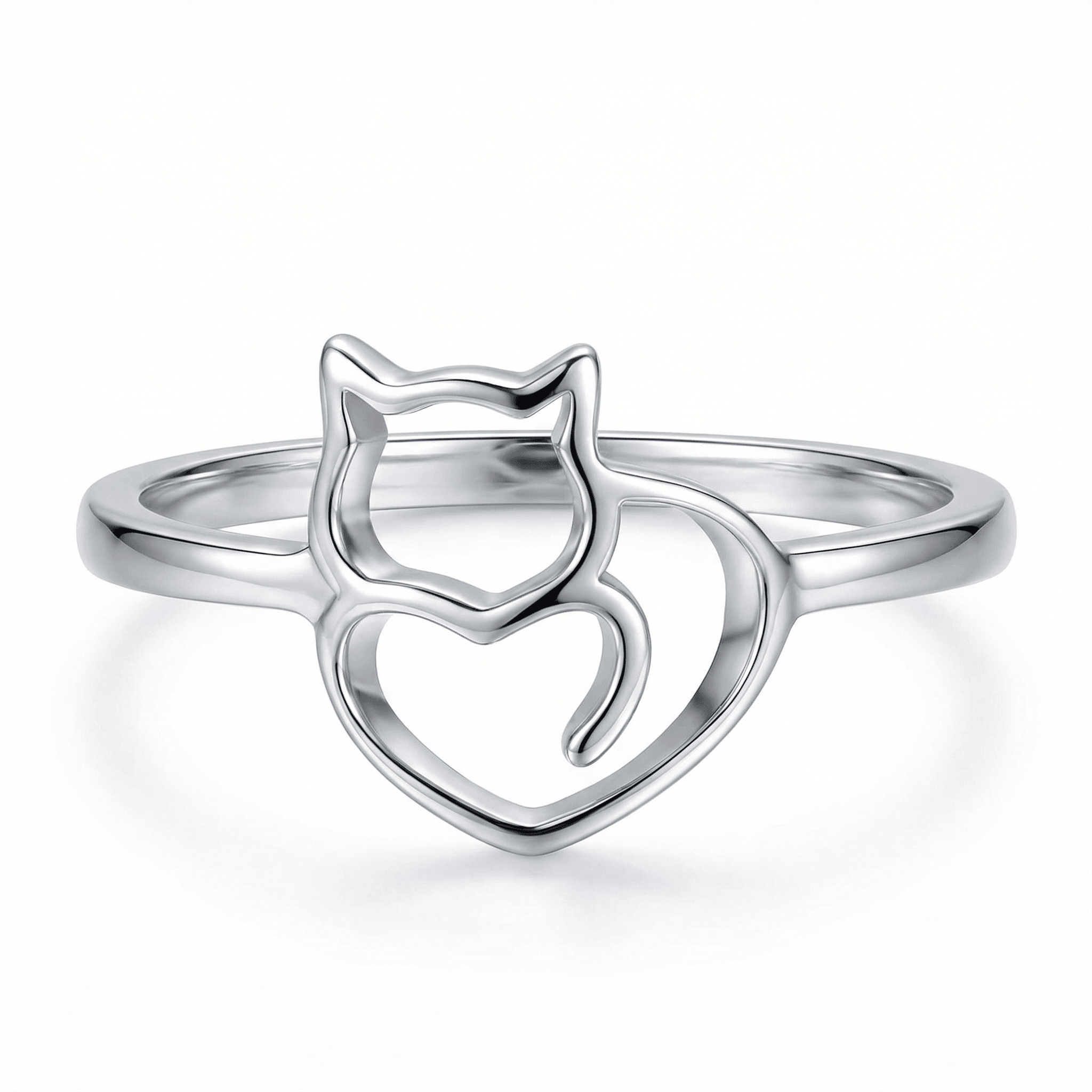 Kitty & Heart Ring