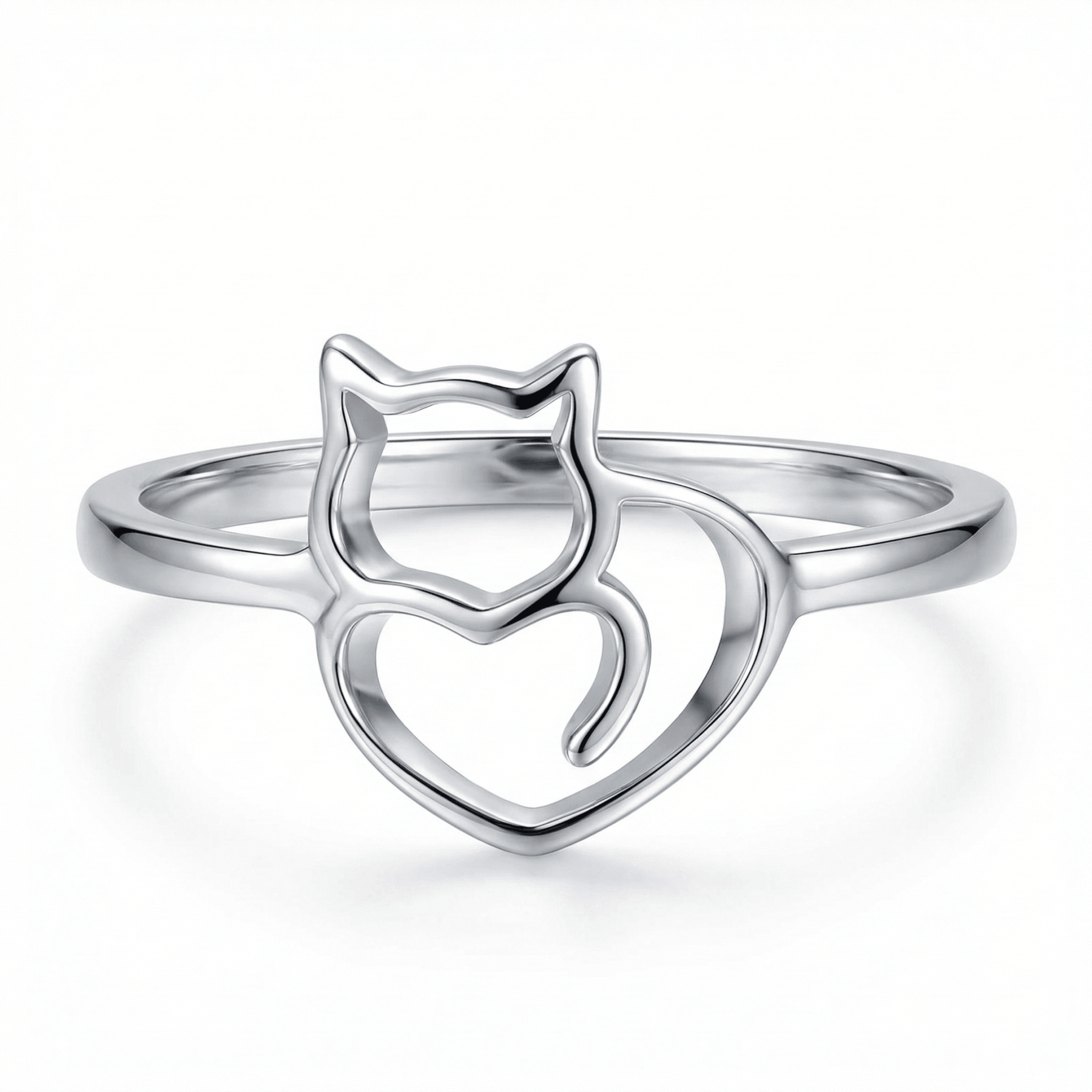 Kitty & Heart Ring