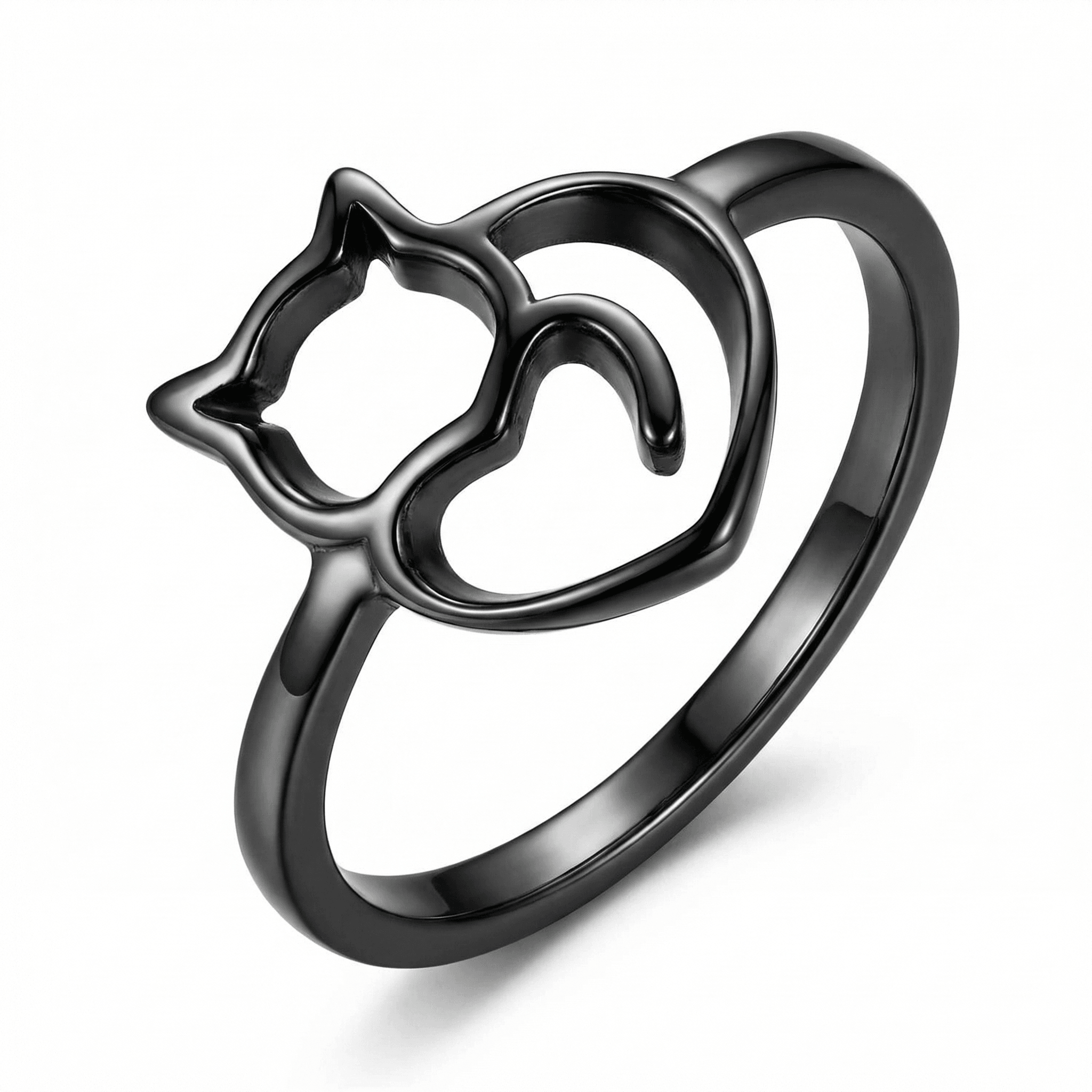Kitty & Heart Ring