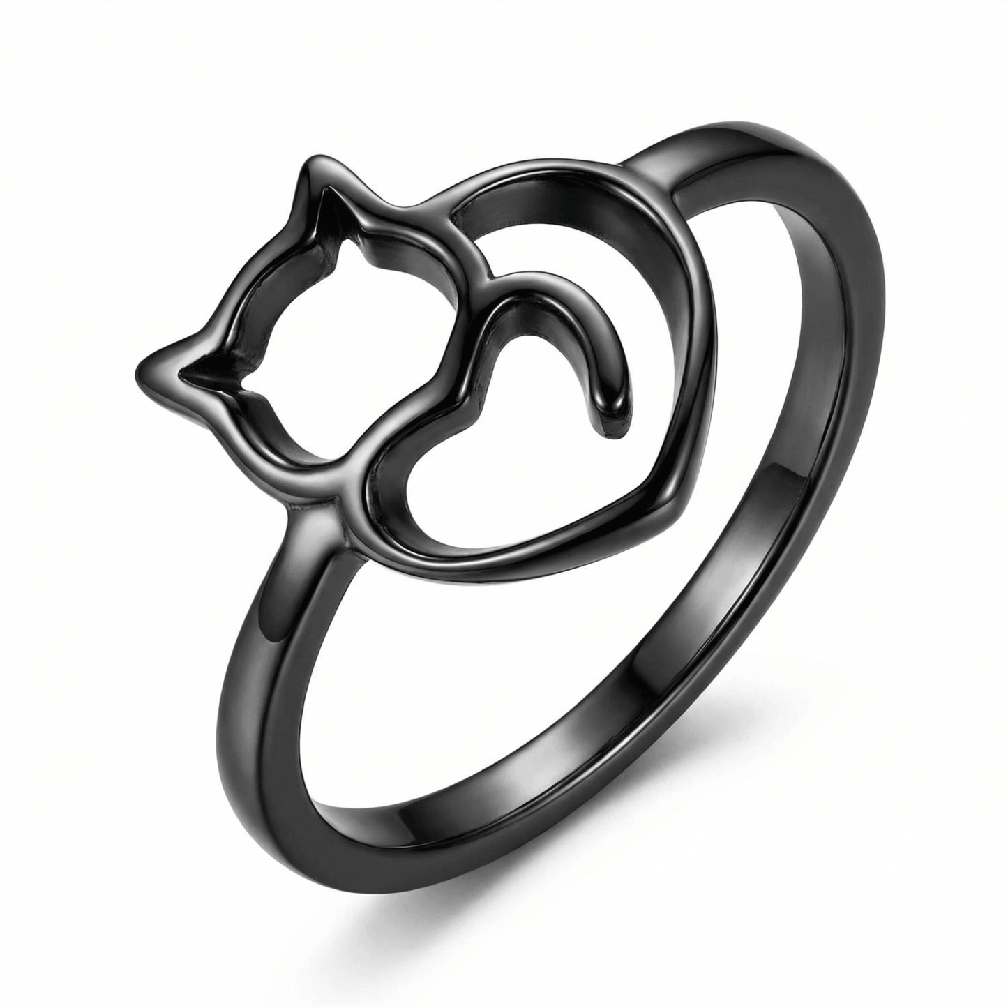 Kitty & Heart Ring