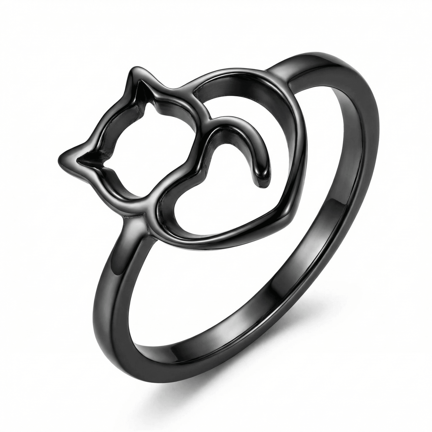 Kitty & Heart Ring