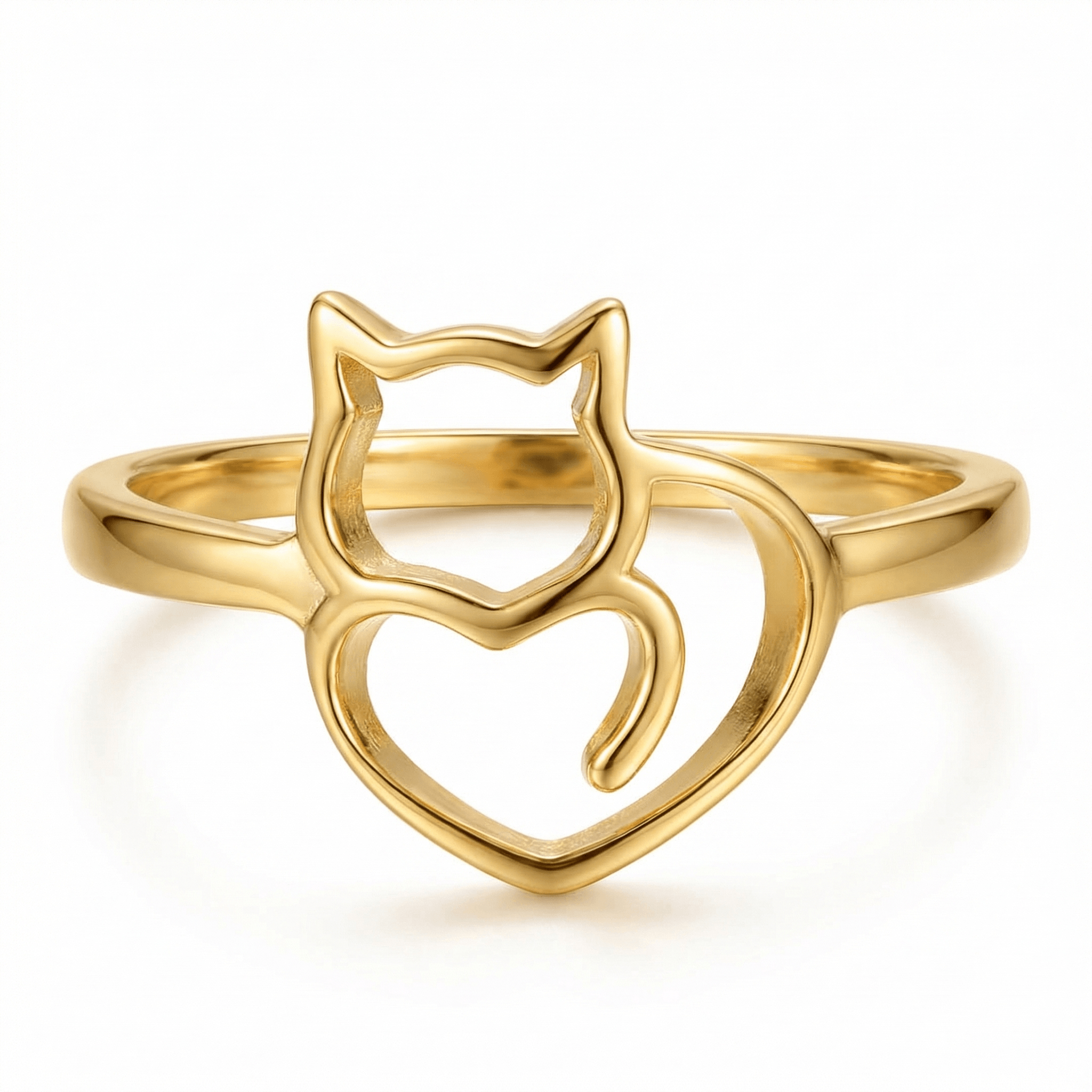 Kitty & Heart Ring