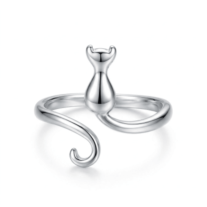 Minimalist Kitty Ring