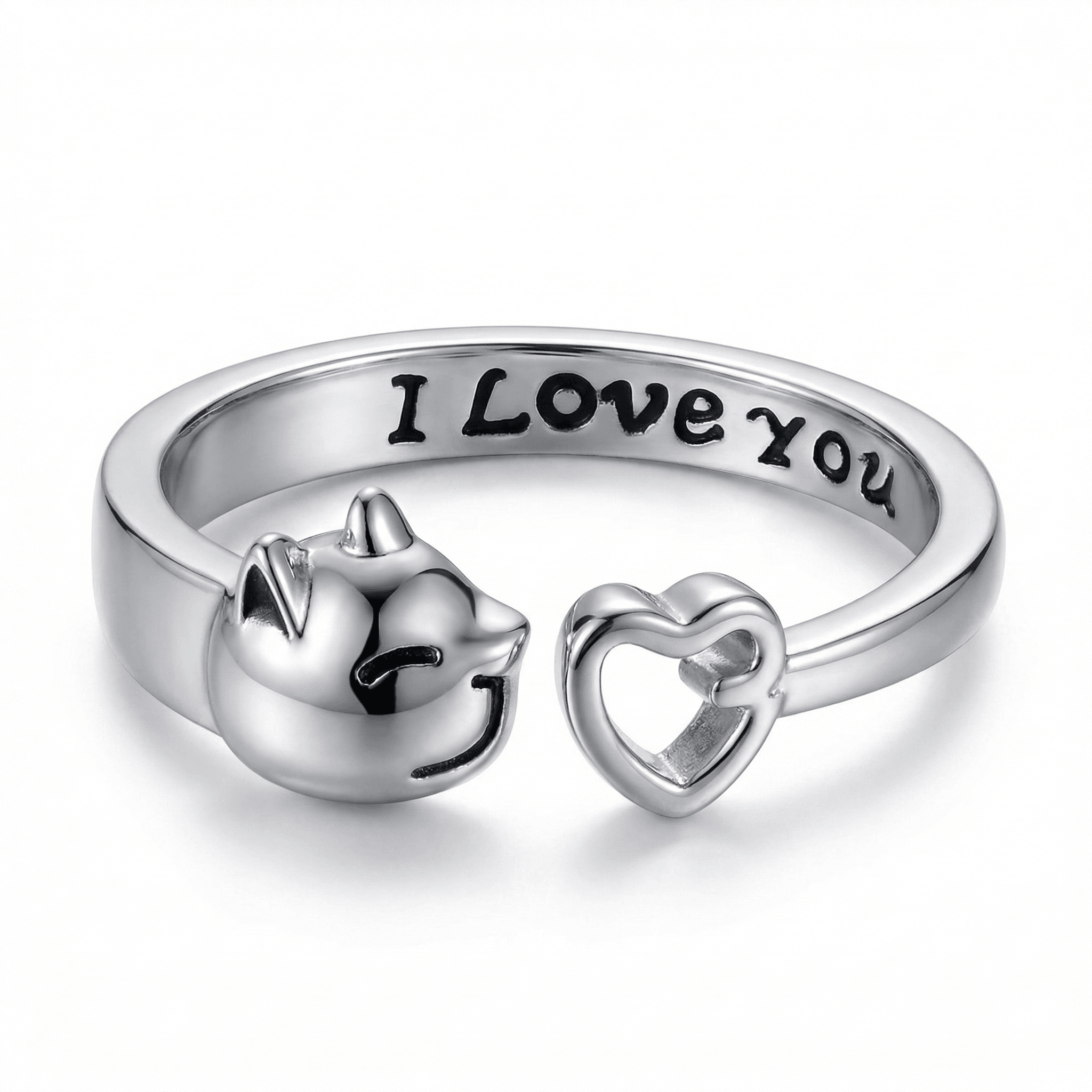 Cat with my heart ring