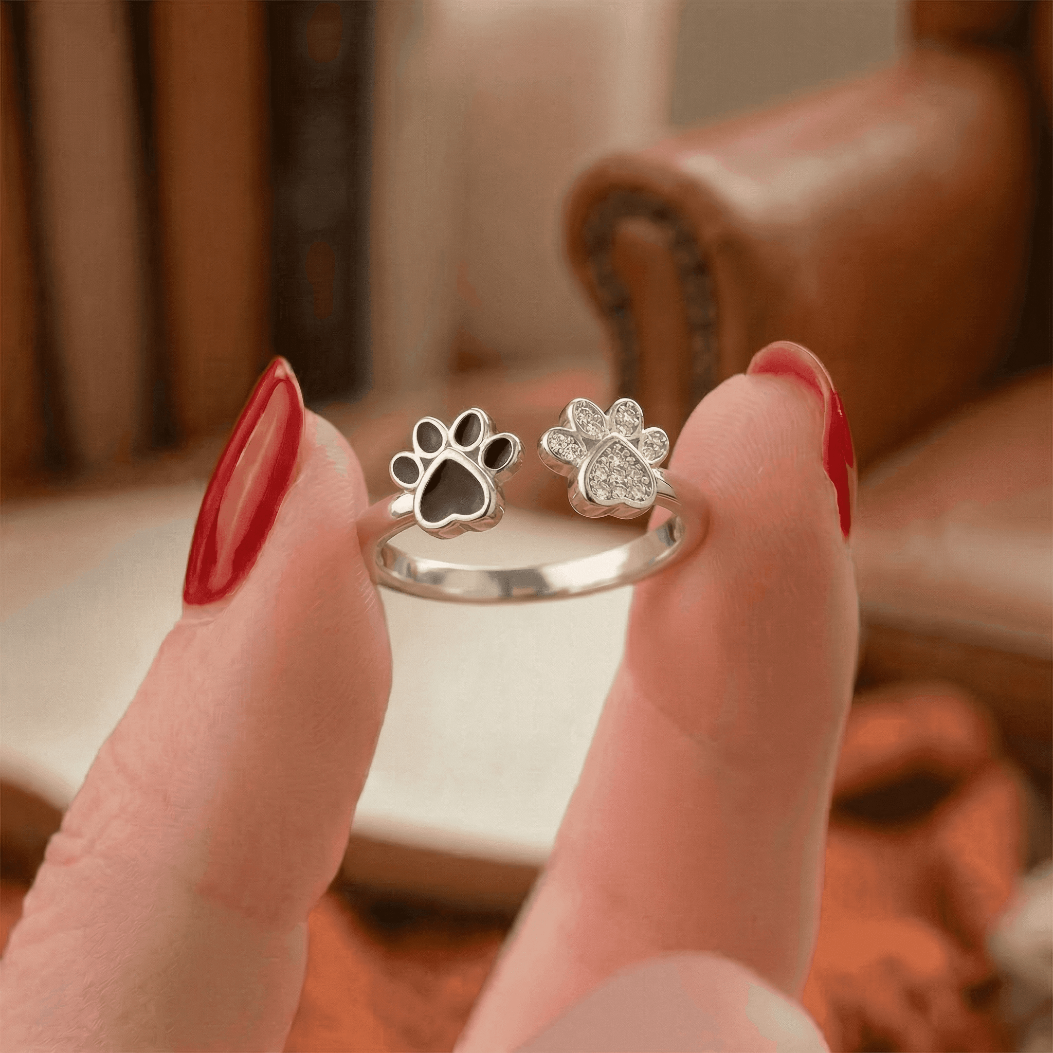 Diamond Paw Ring
