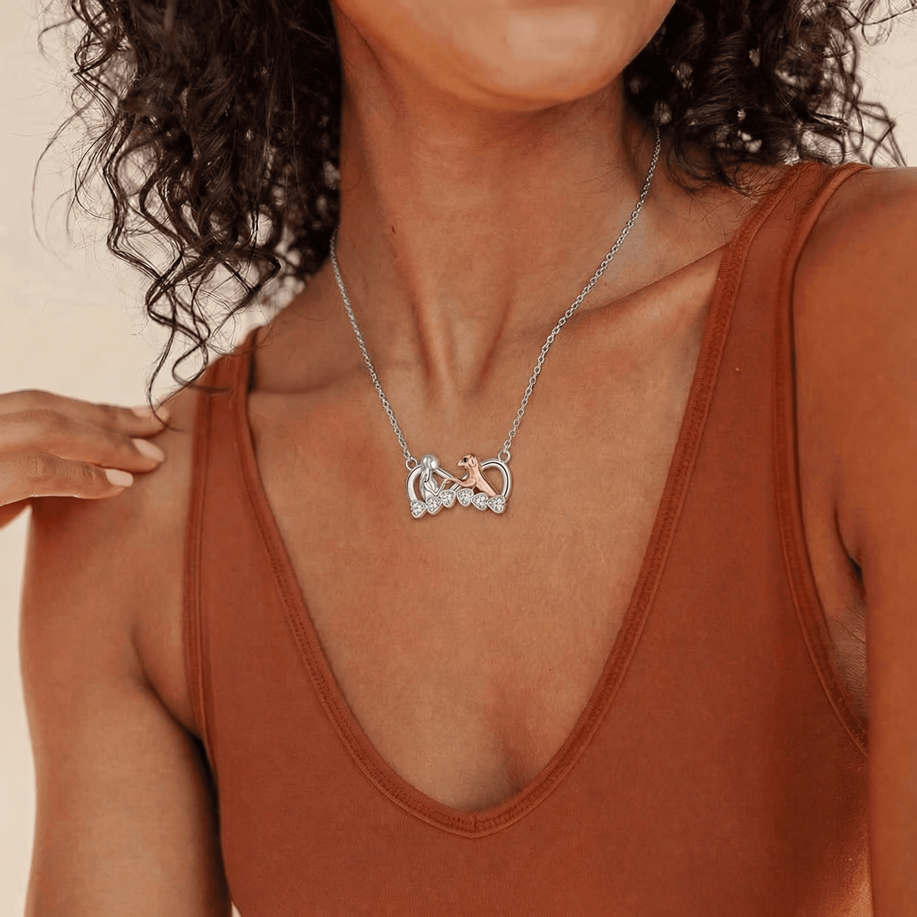 I love you my dog necklace