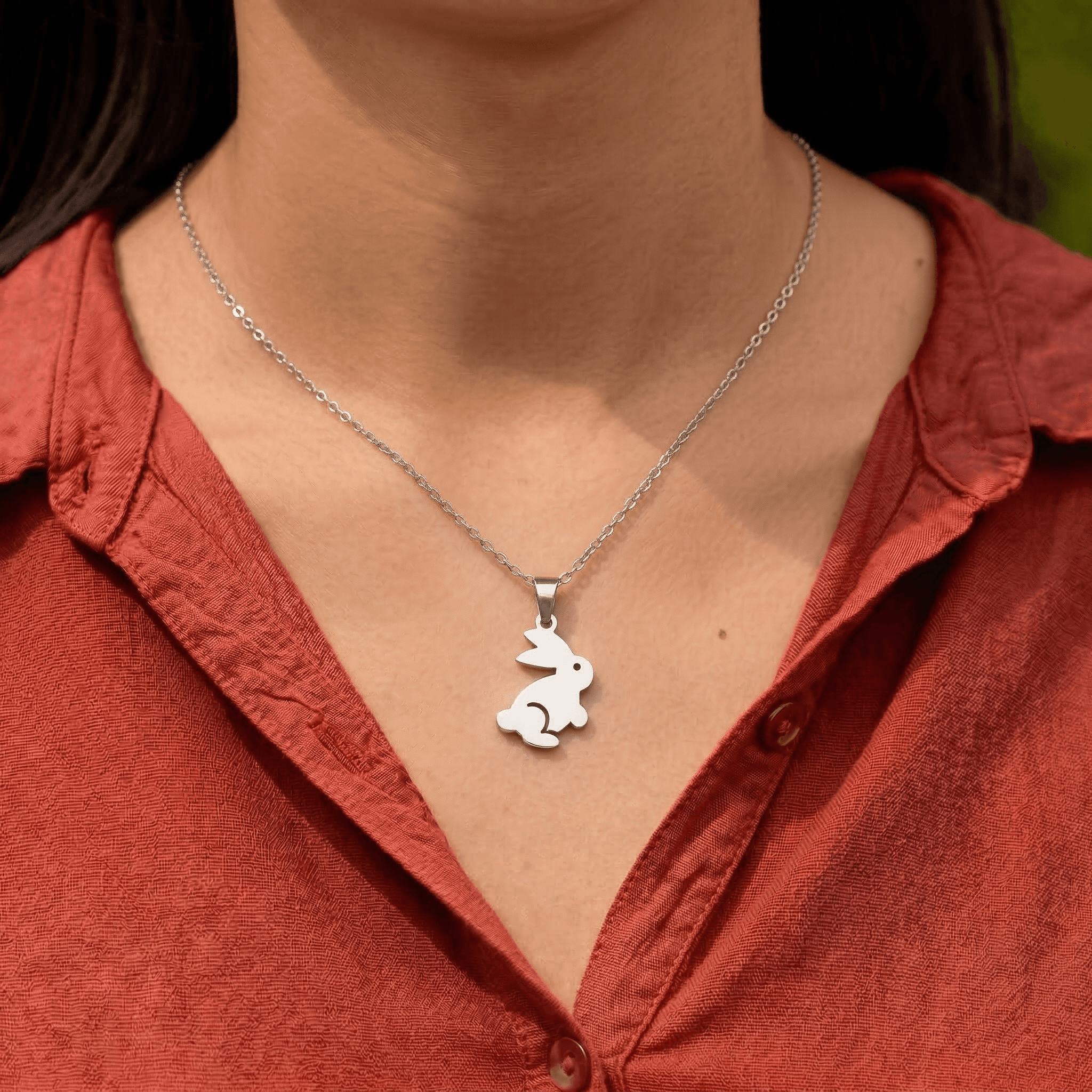 Running Bunny Necklace