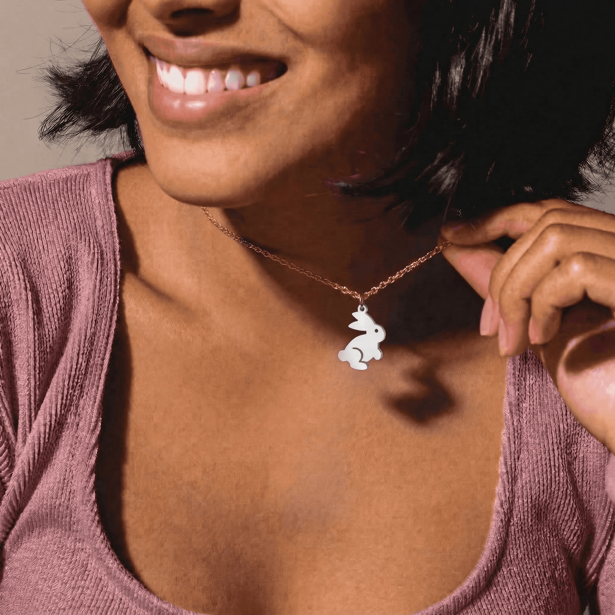 Running Bunny Necklace