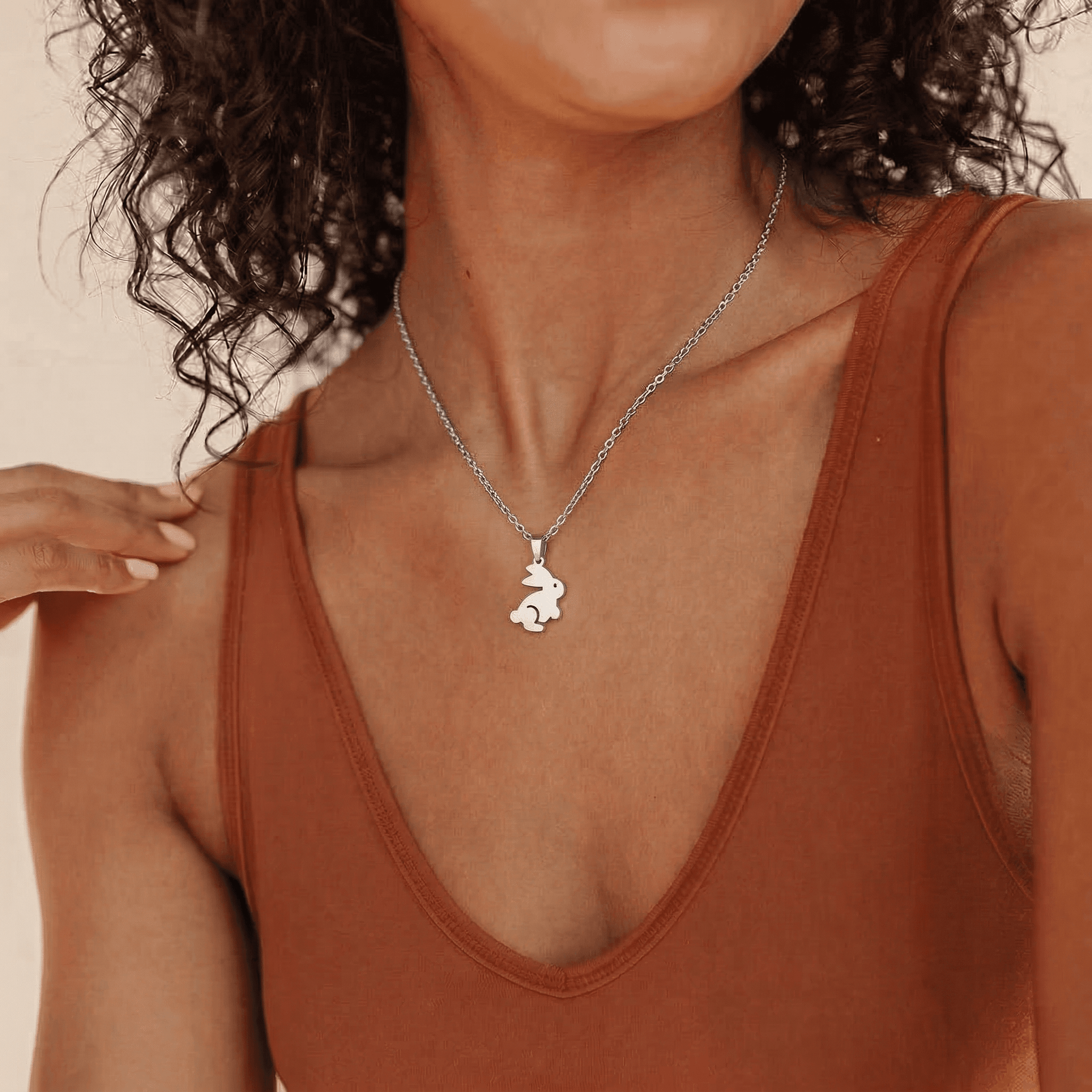 Running Bunny Necklace