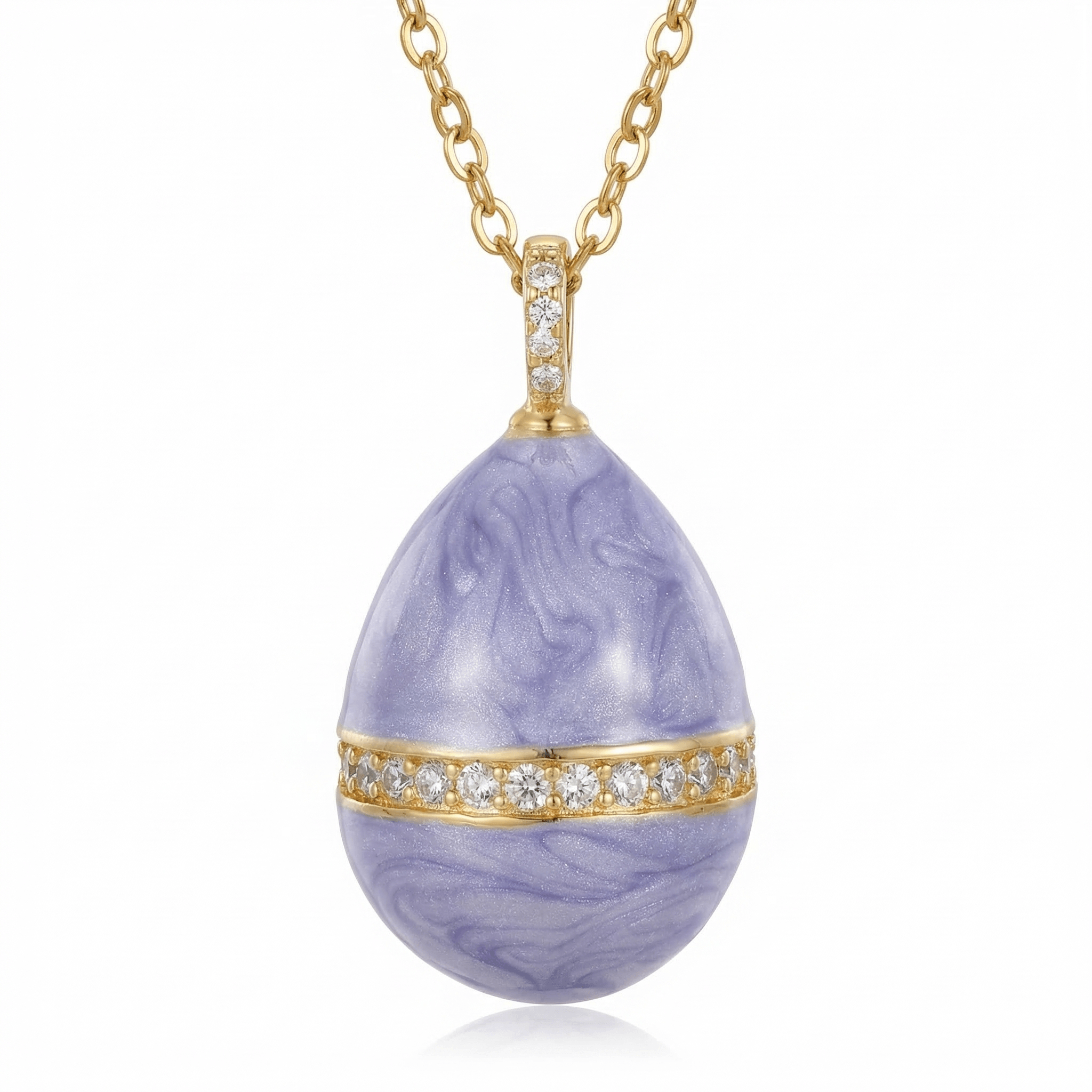 Holy Purple Egg Necklace