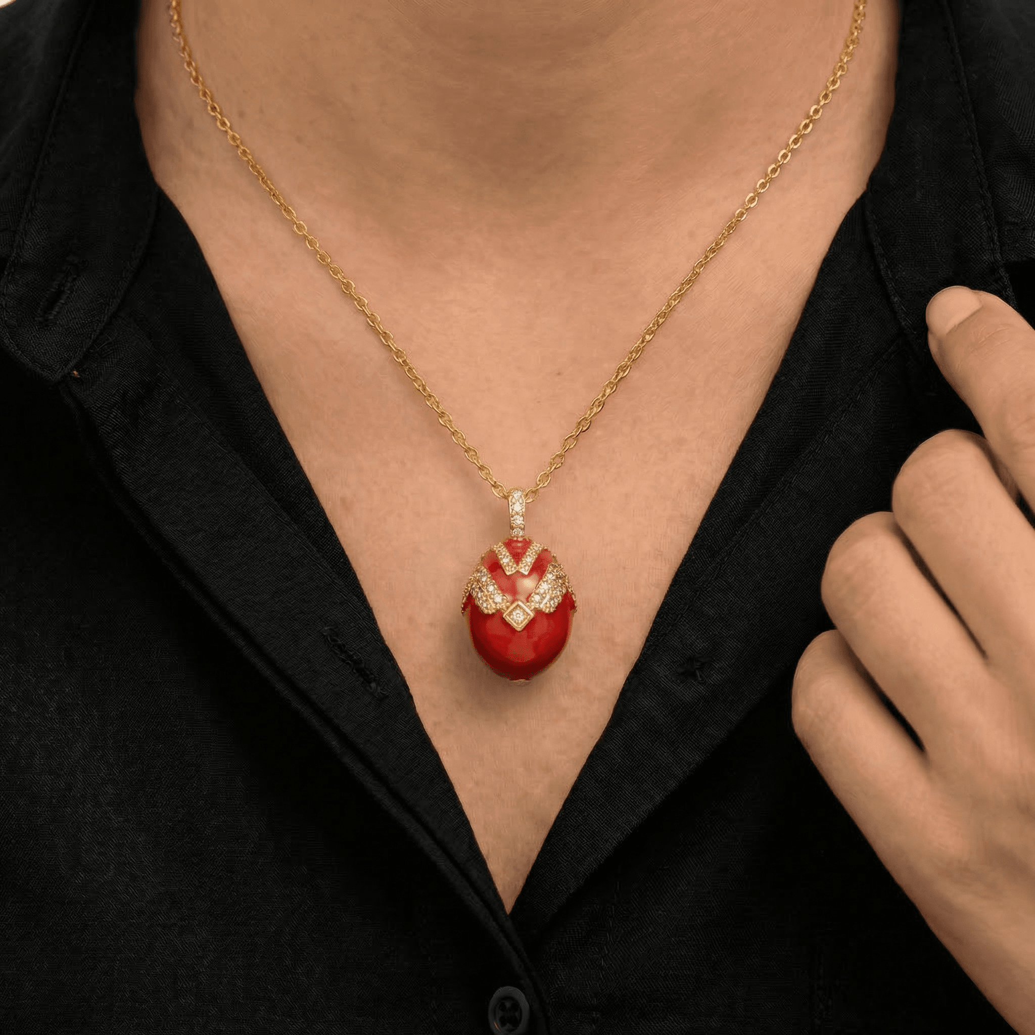 Holy Red Egg Necklace