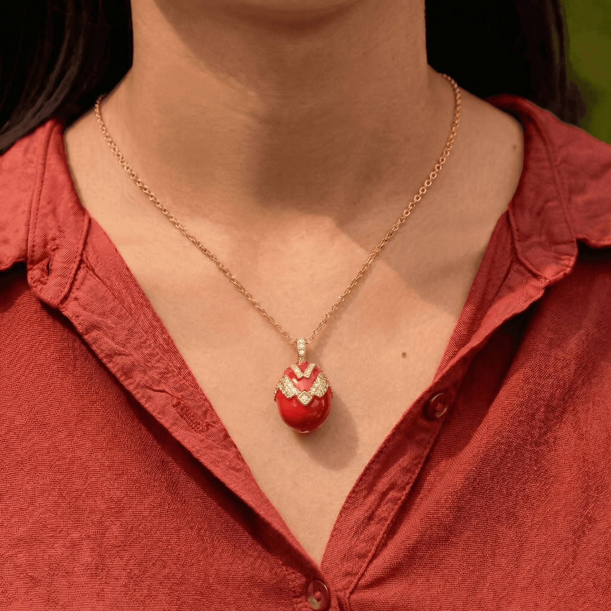 Holy Red Egg Necklace