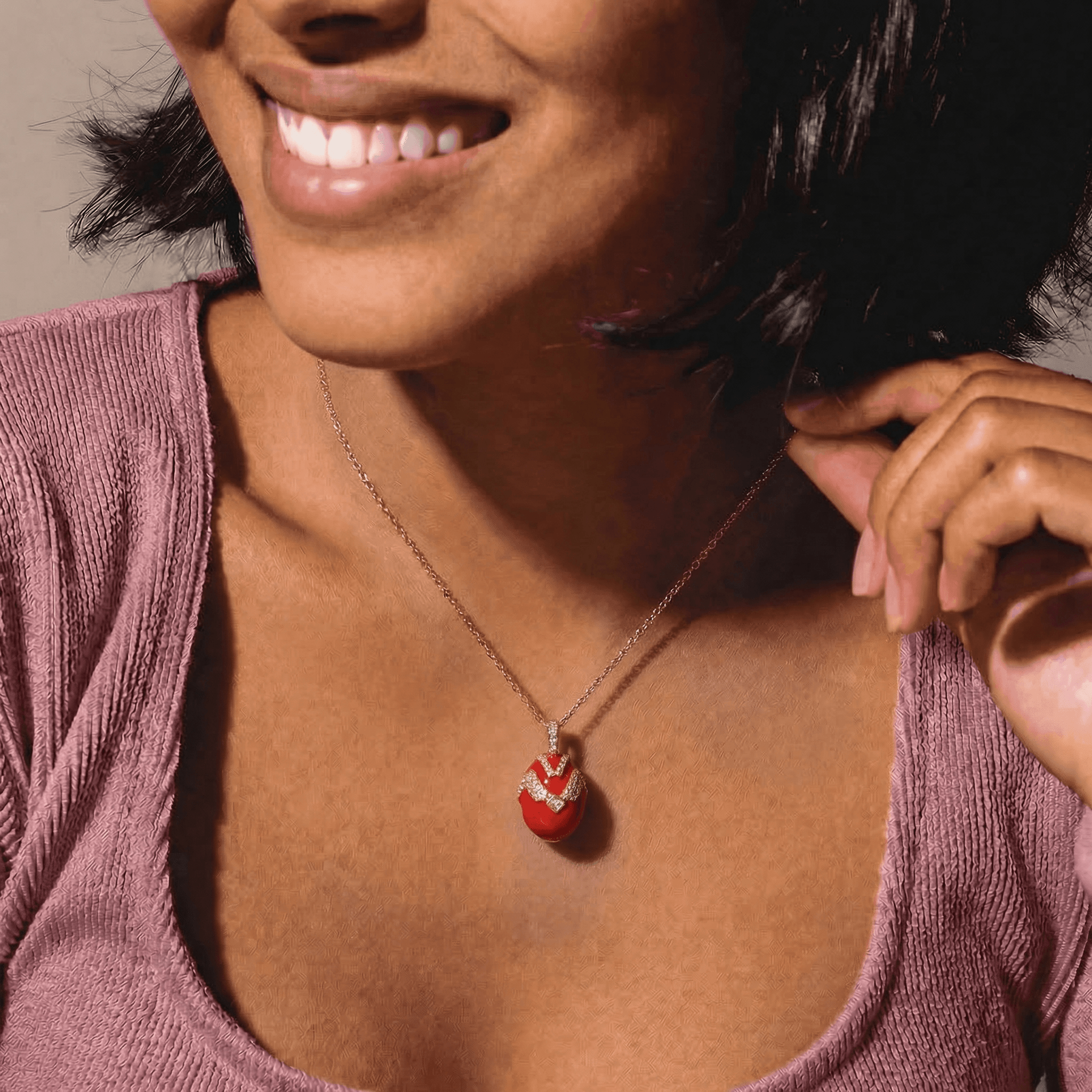 Holy Red Egg Necklace