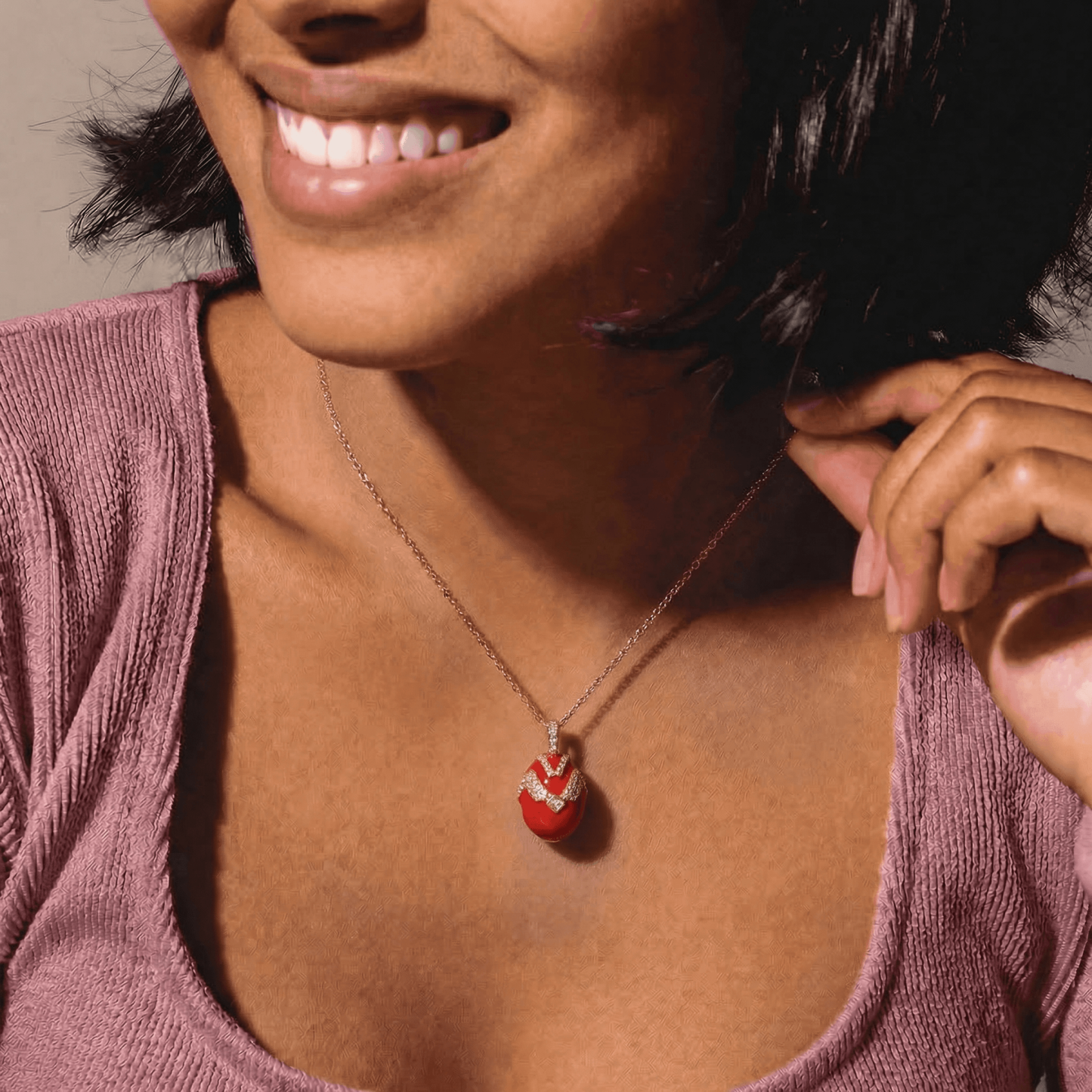 Holy Red Egg Necklace