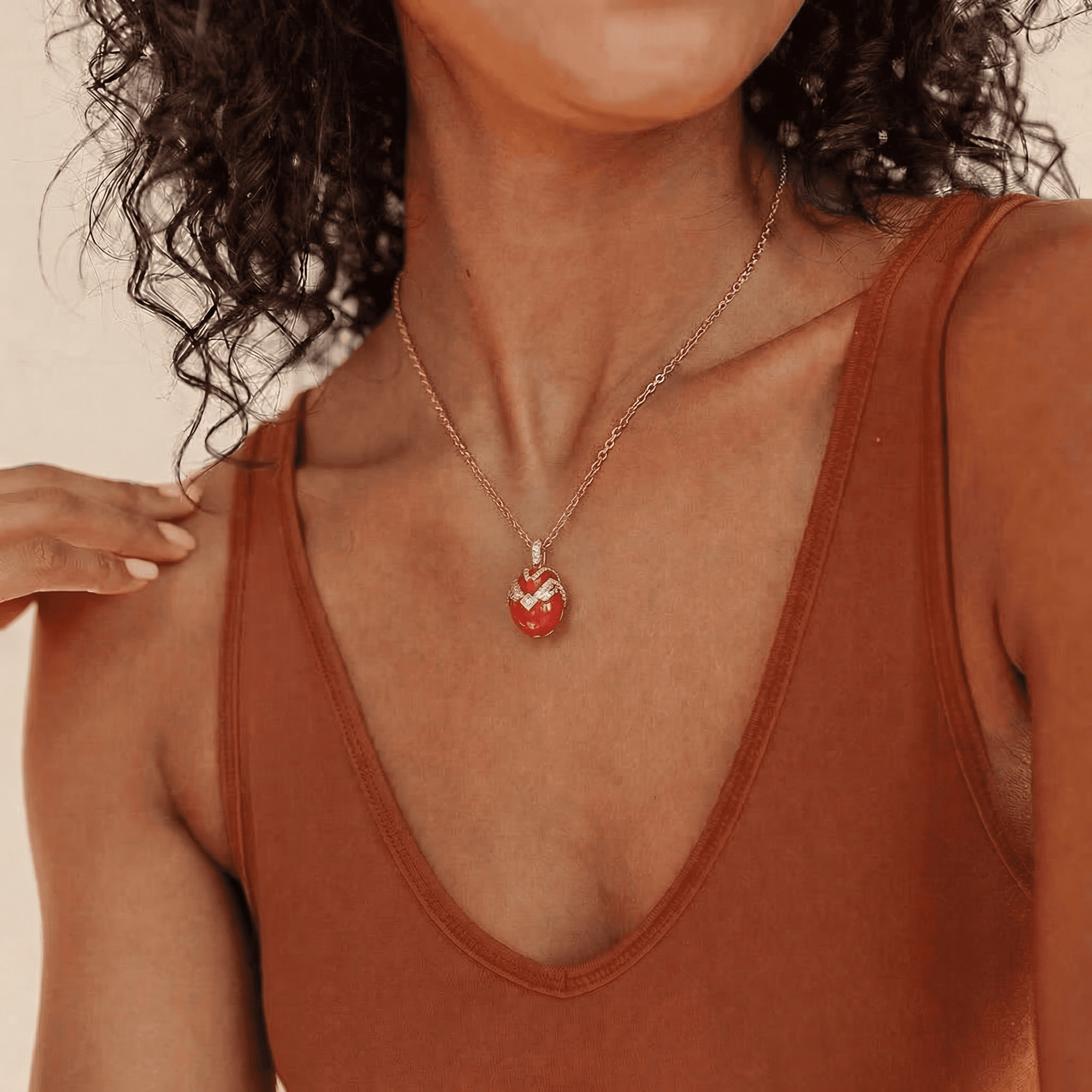 Holy Red Egg Necklace