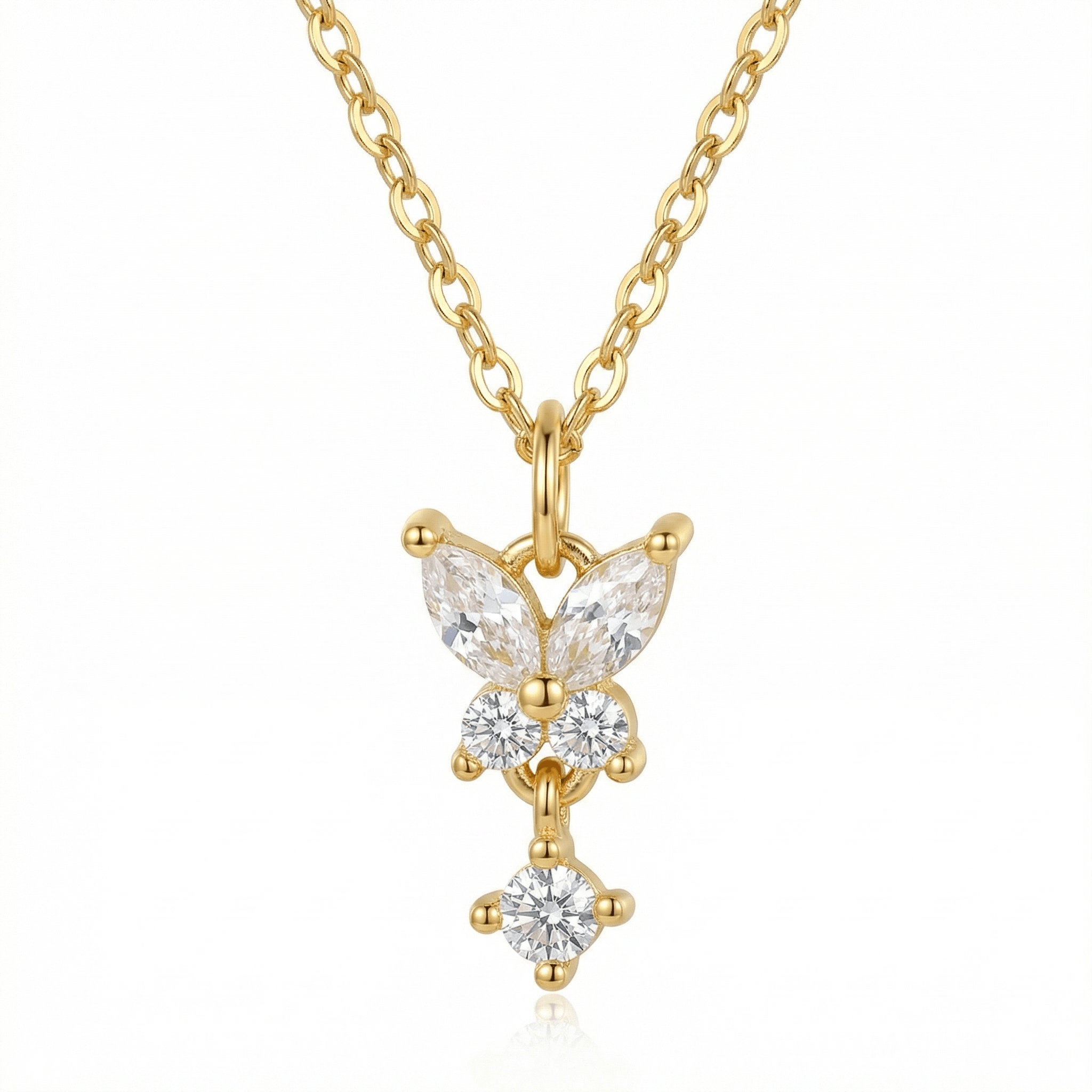 Butterfly Diamond Necklace