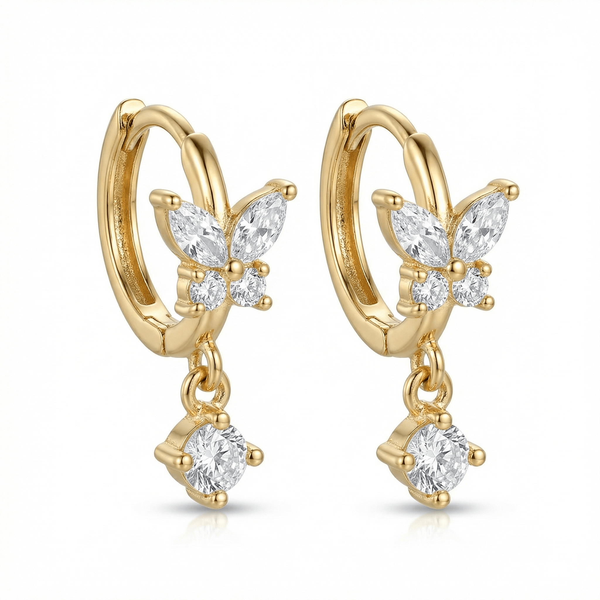 Butterfly Diamond Earrings