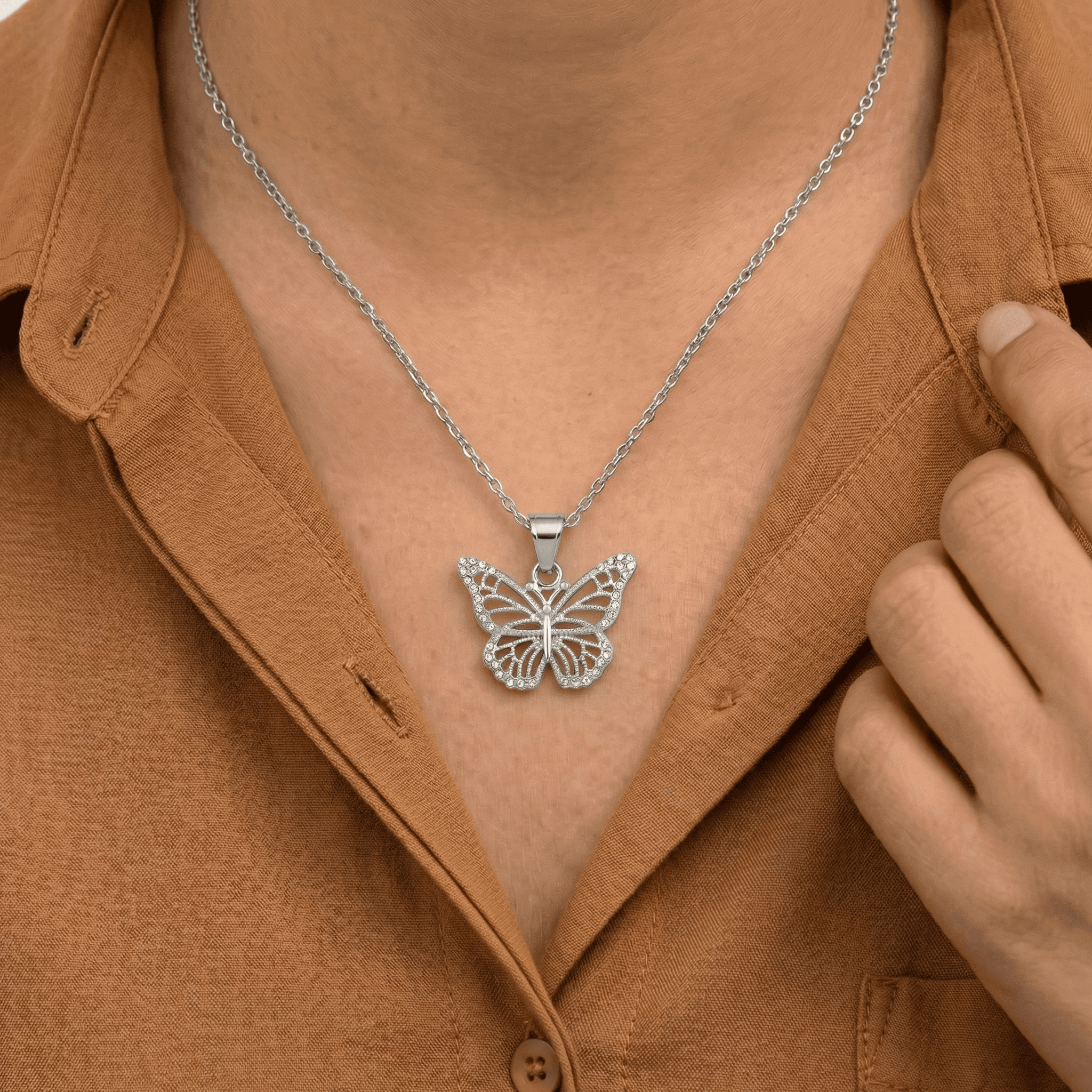 Minimalist Butterfly Necklace