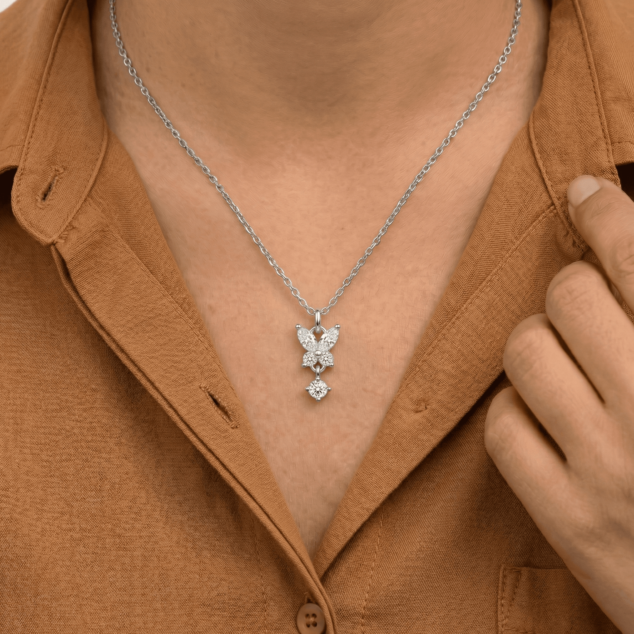 Butterfly Diamond Necklace