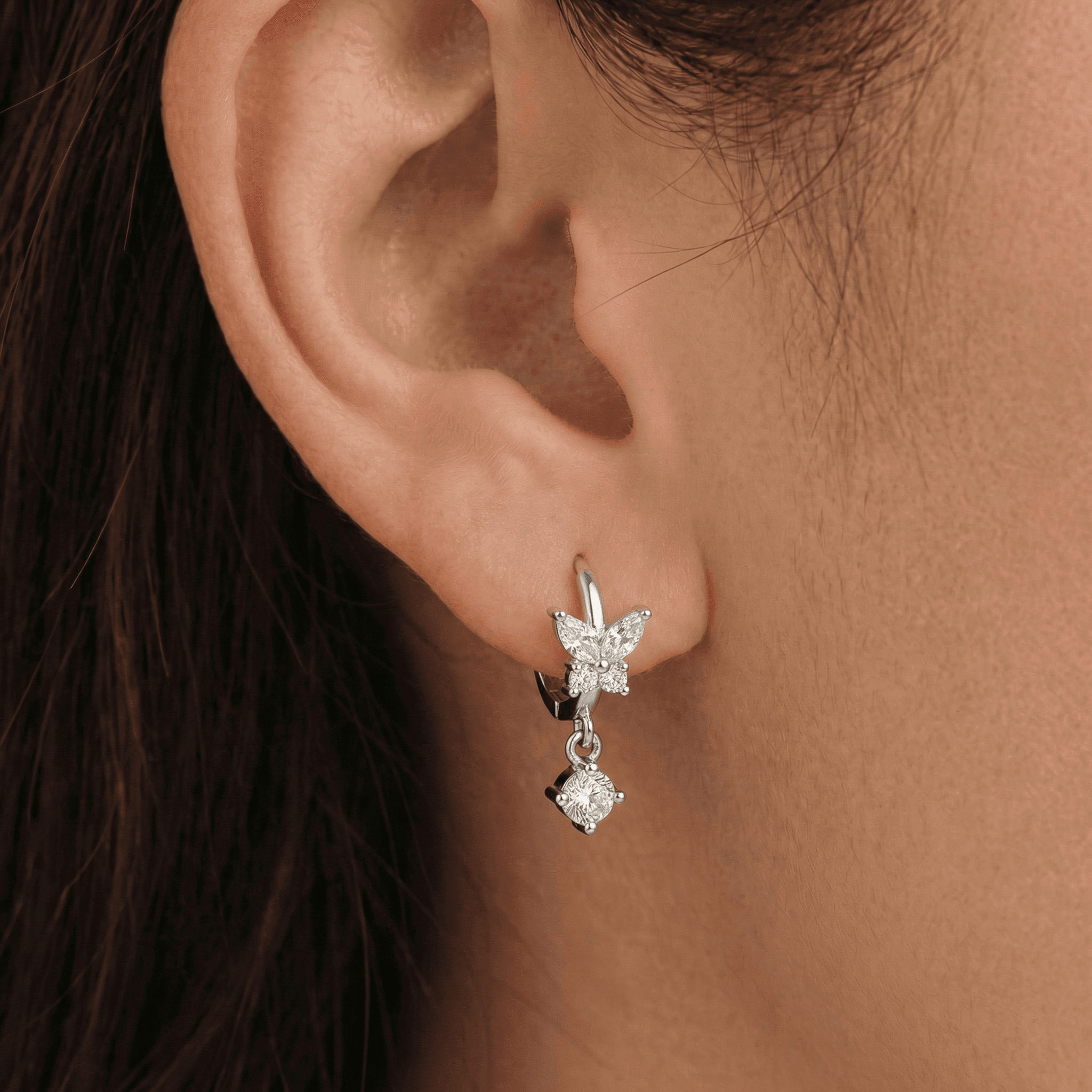 Butterfly Diamond Earrings
