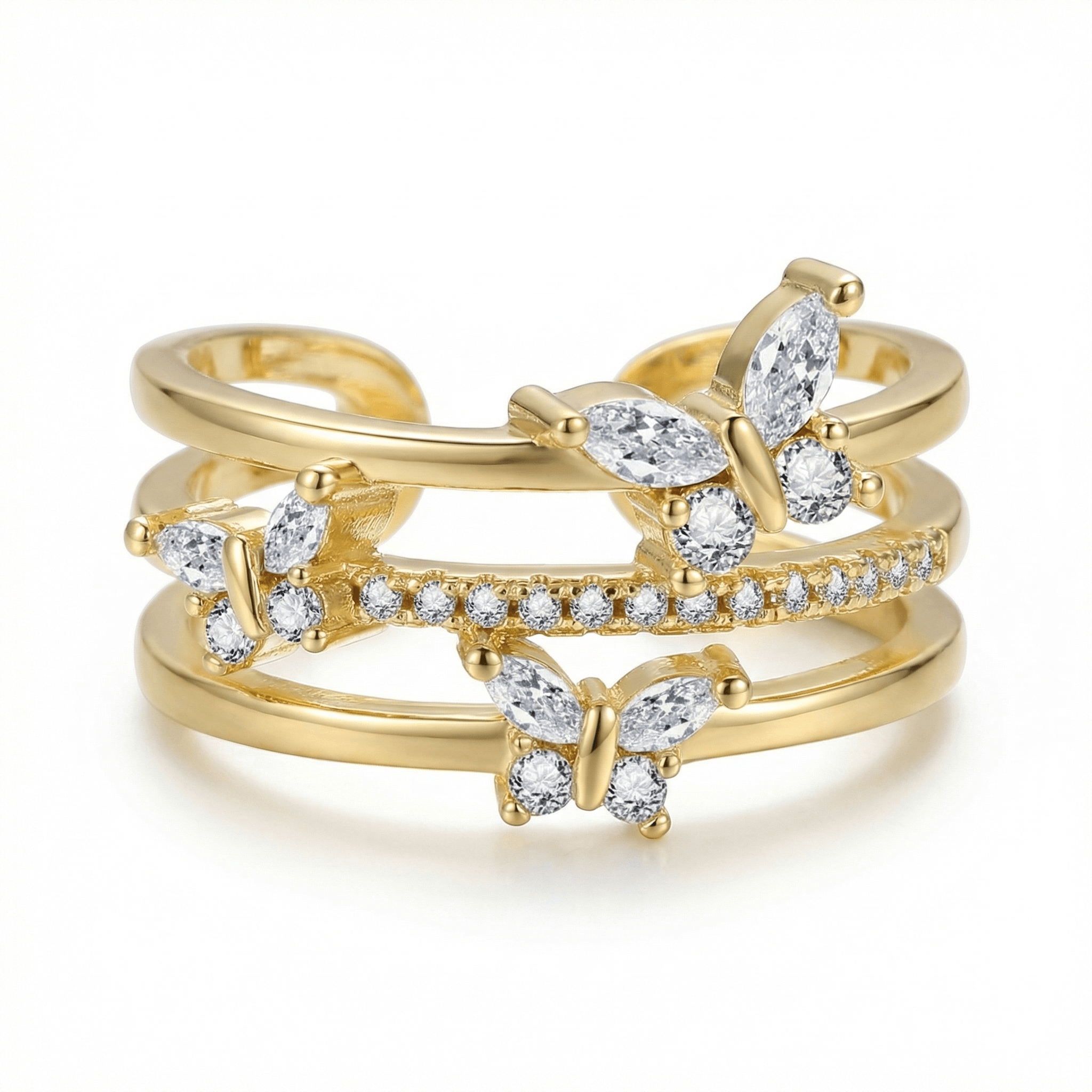 Graceful Butterfly Ring