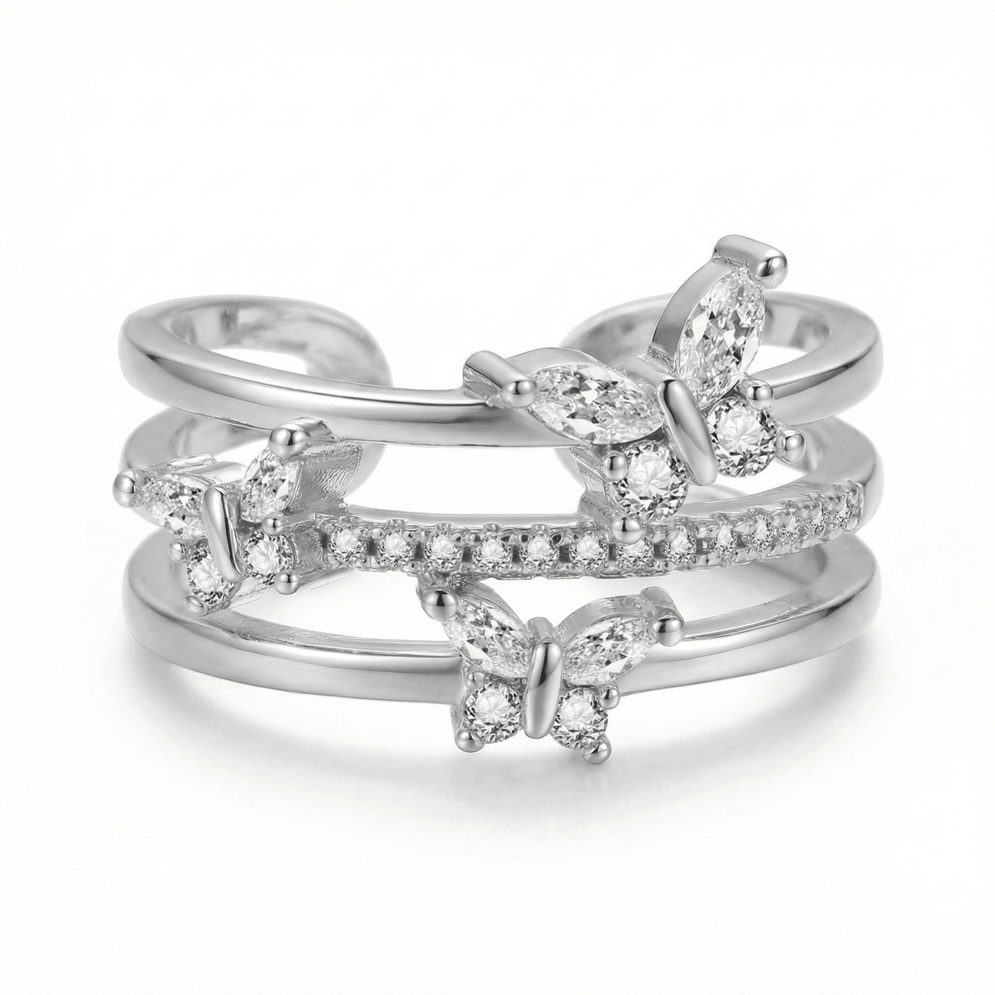 Graceful Butterfly Ring