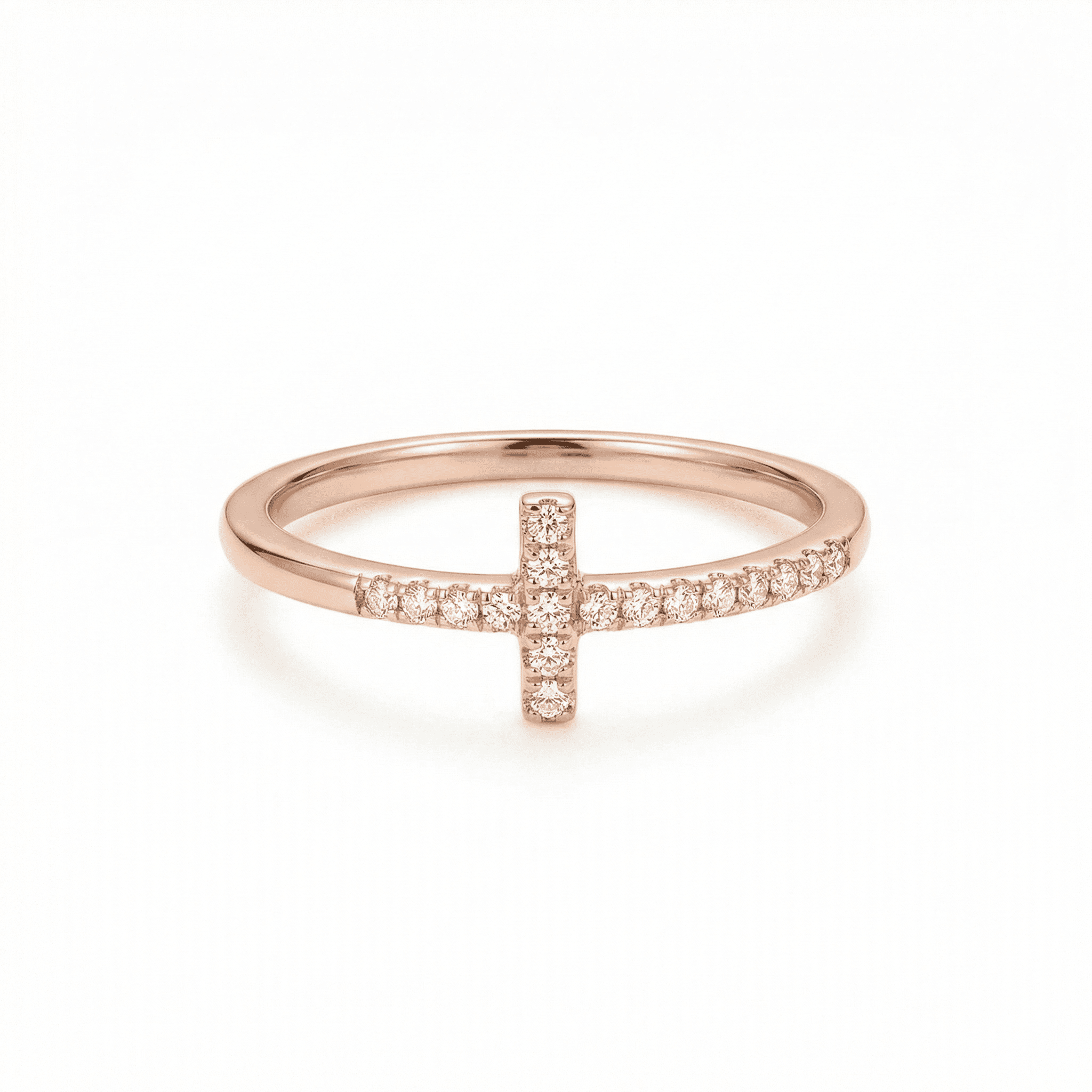 Pray Through It Christianity Cross Ring