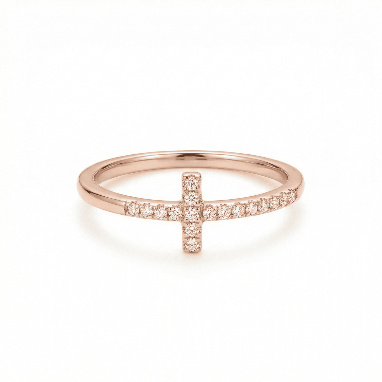 Pray Through It Christianity Cross Ring