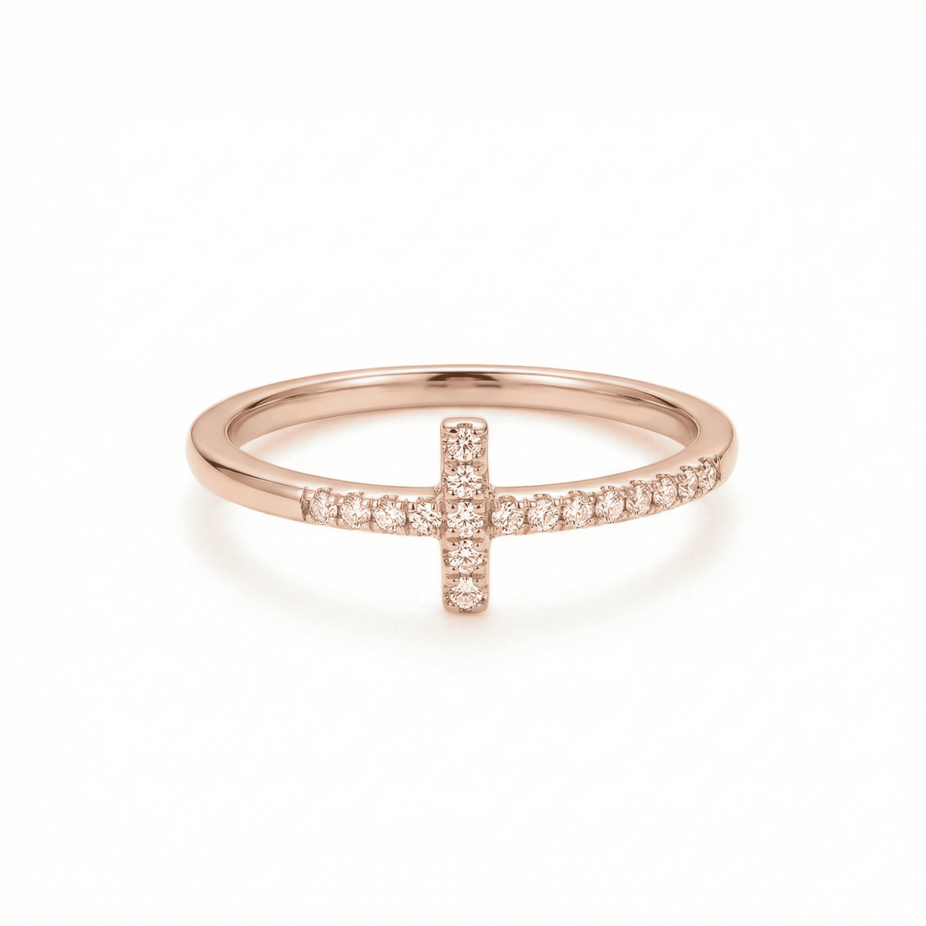 Pray Through It Christianity Cross Ring