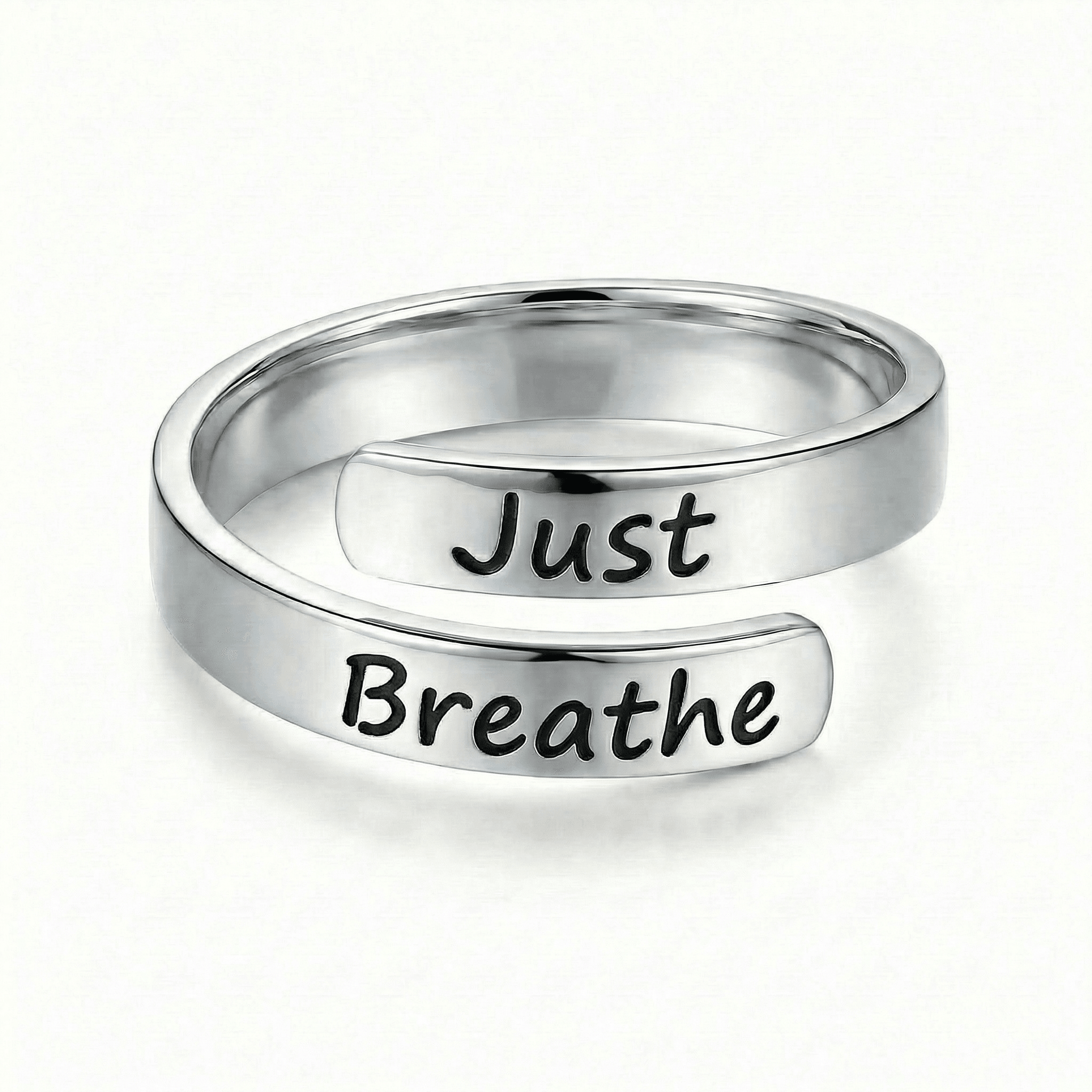 Just Breathe - Minimalist Ring