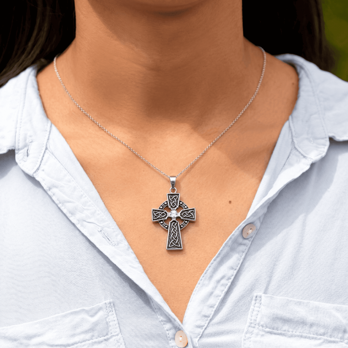 Eternal Knot Cross Necklace