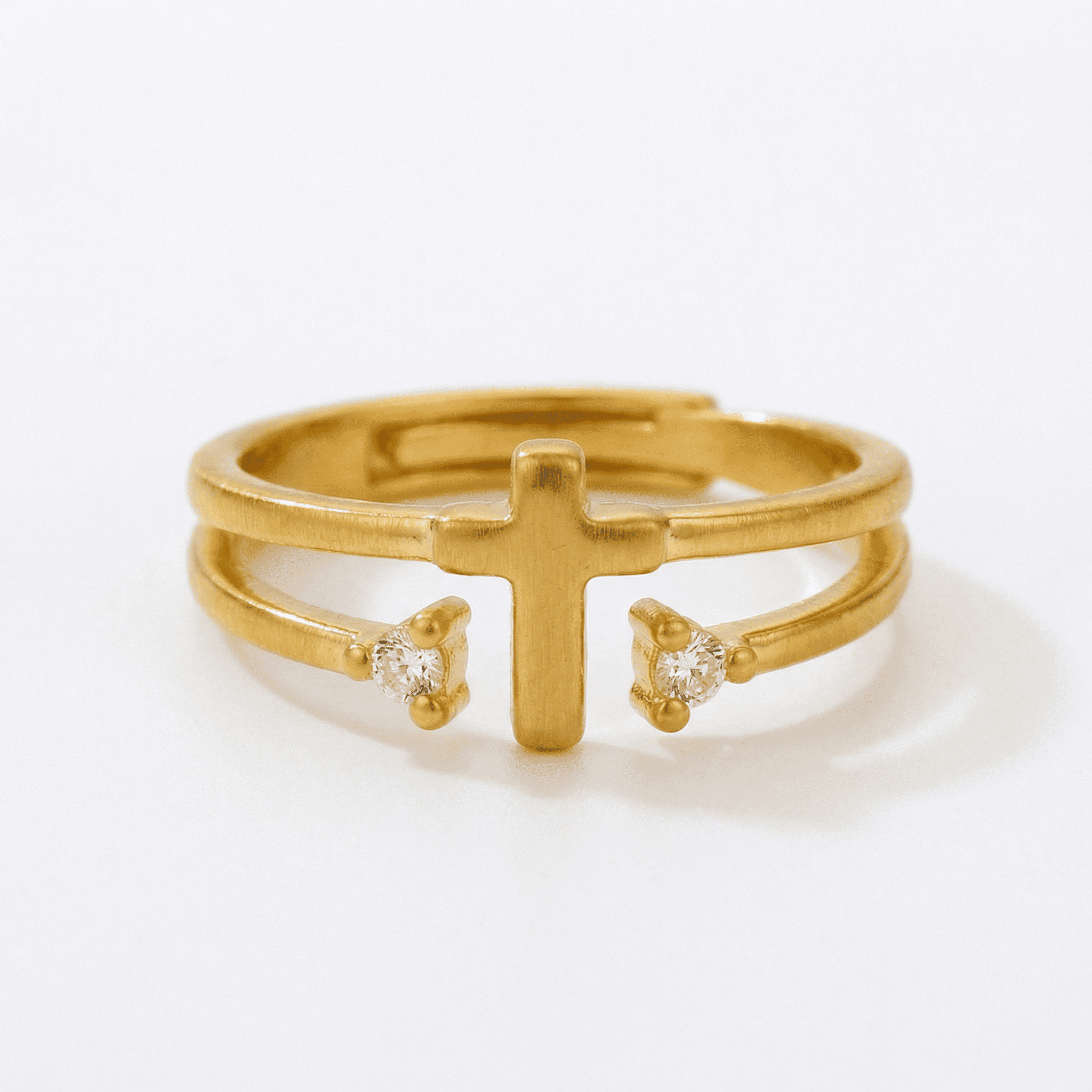 Cross Ring with Shine