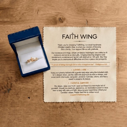 Crucifix Engraved Ring