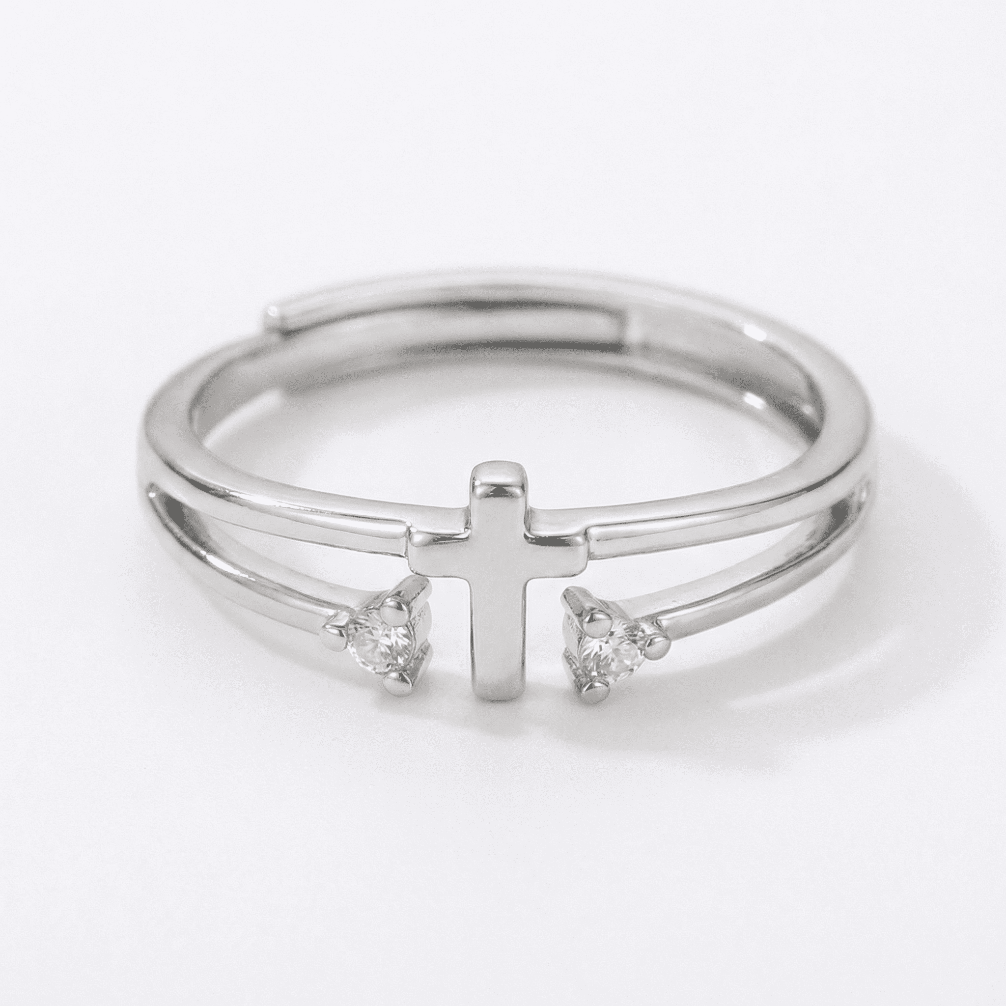 Cross Ring with Shine