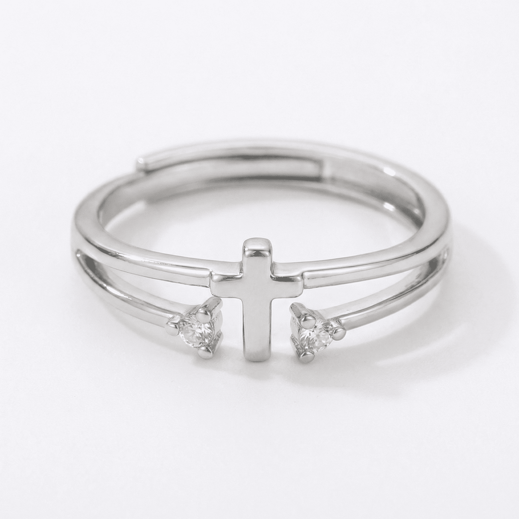 Cross Ring with Shine
