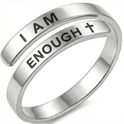 I am enough - Minimalist Ring