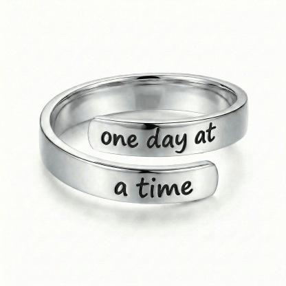 One Day at A Time - Minimalist Ring
