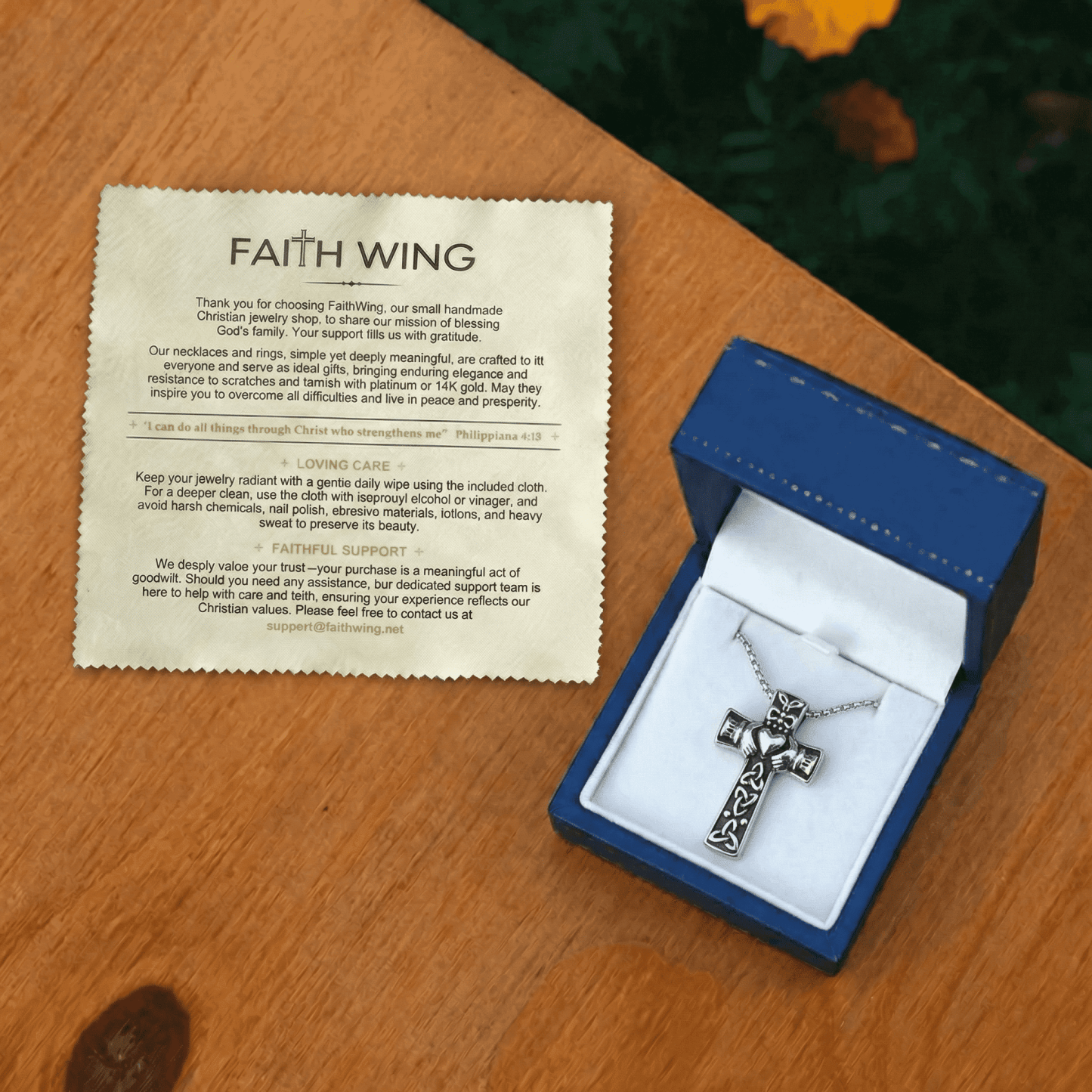 Trinity Claddagh Cross