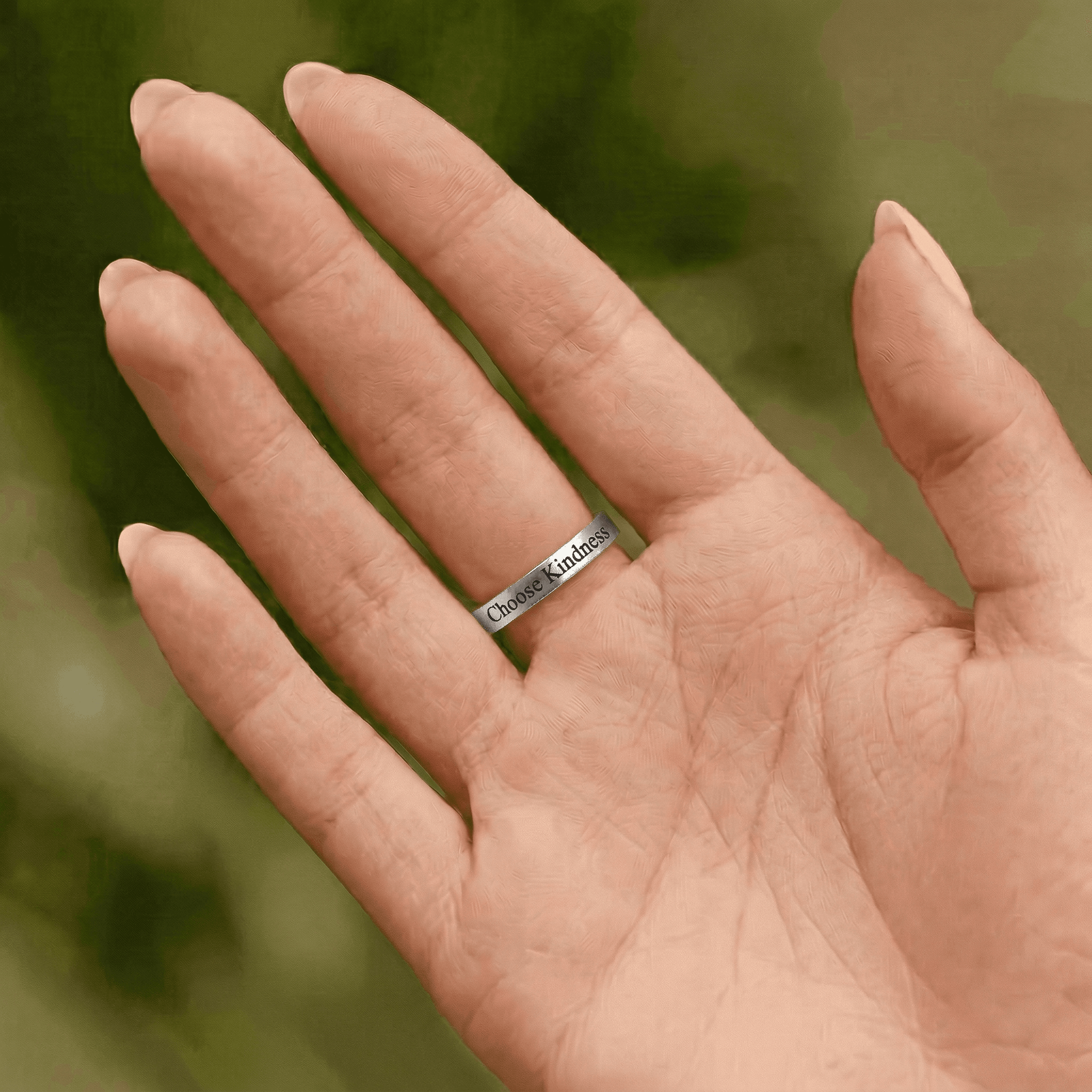 Crucifix Engraved Ring