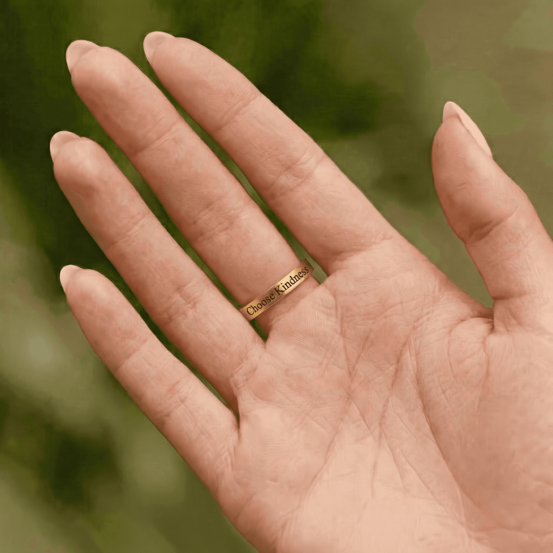 Crucifix Engraved Ring