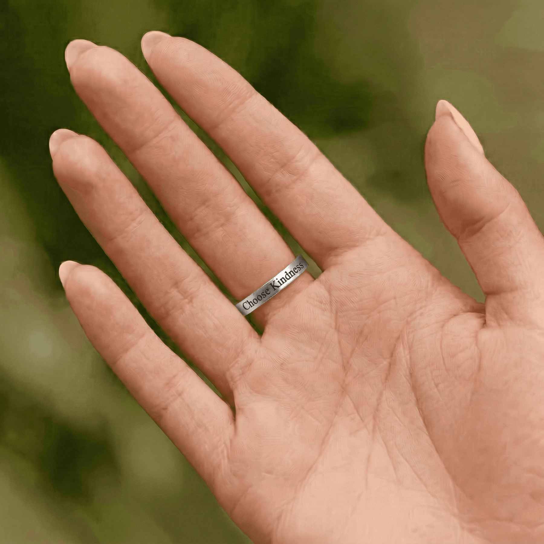 Crucifix Engraved Ring