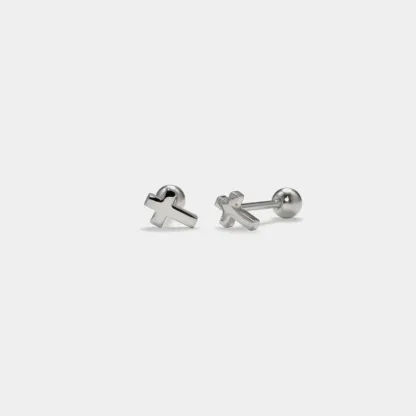 Dainty Cross Stud Earrings