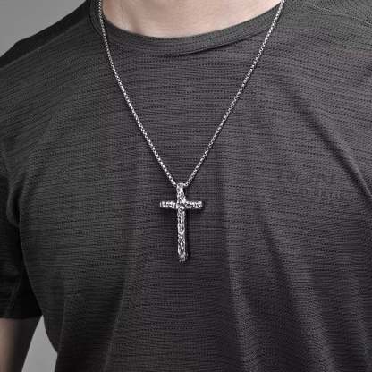 Hammered recessed cross