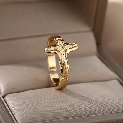 Jesus Cross Ring