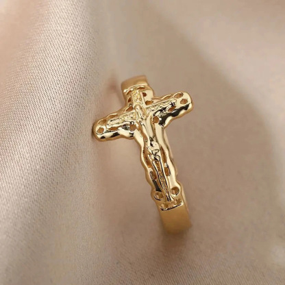 Jesus Cross Ring