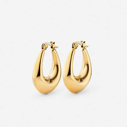 Drop Hoop Earrings