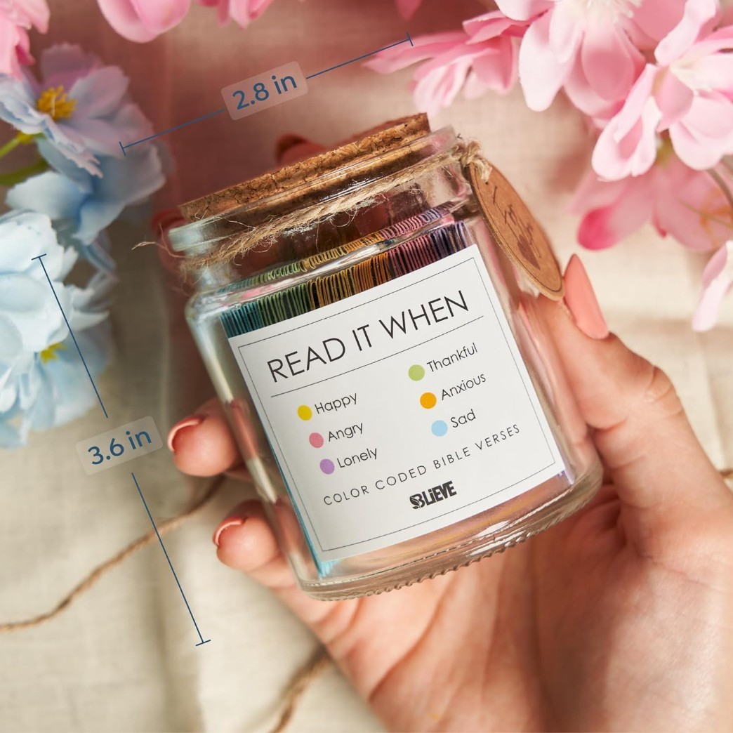 Handmade 90 Day Bible Verses Jar