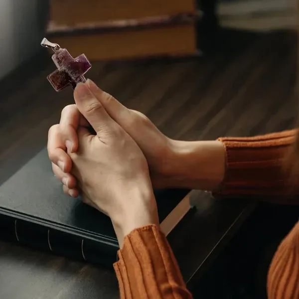 Crystal Cross Healing Heart