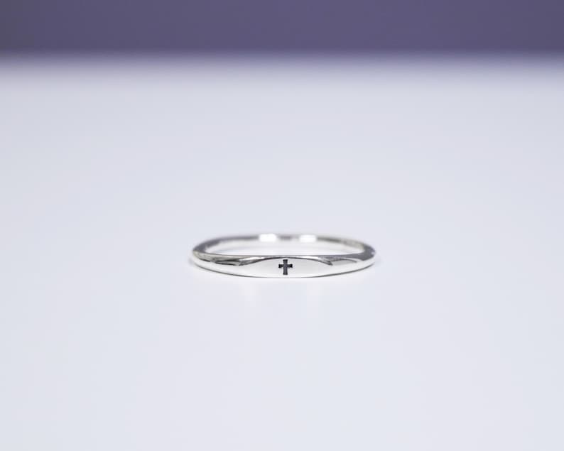 Faith 925 Sterling Silver Christian Cross Ring
