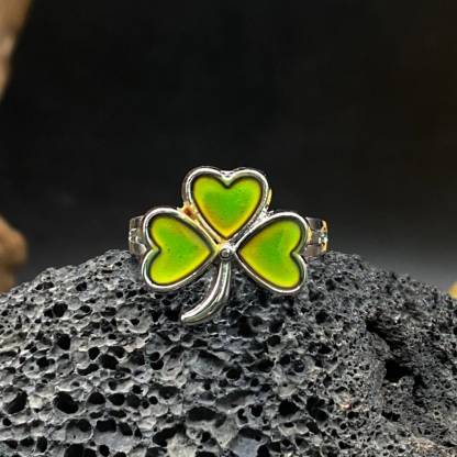 Clover Shamrock Flower Ring